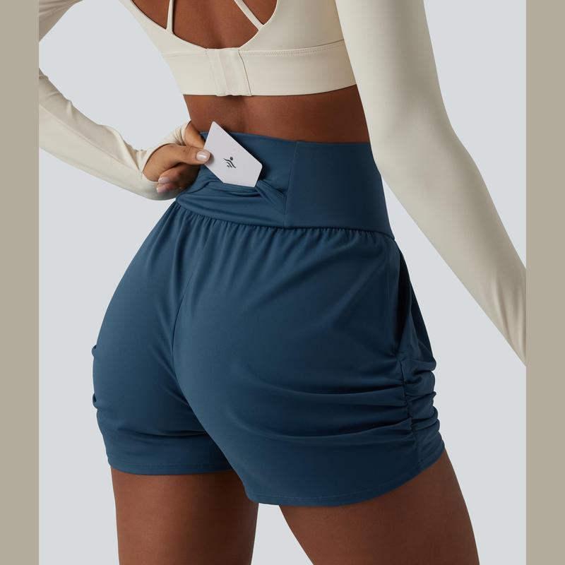 Luforia Airy High Waist Ruched Yoga Shorts